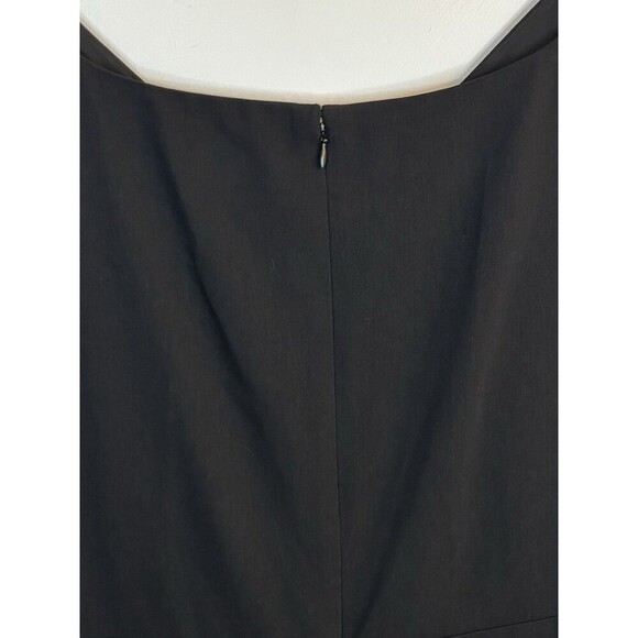 LAUREN RALPH LAUREN Women's Black V-Neck Sheath Dress 20W Cap Sleeve Cocktail - Picture 4 of 11